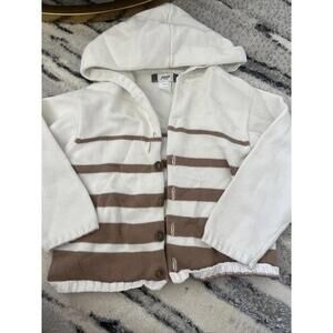 Jacadi Stripped Hooded Sweater Size 36M
